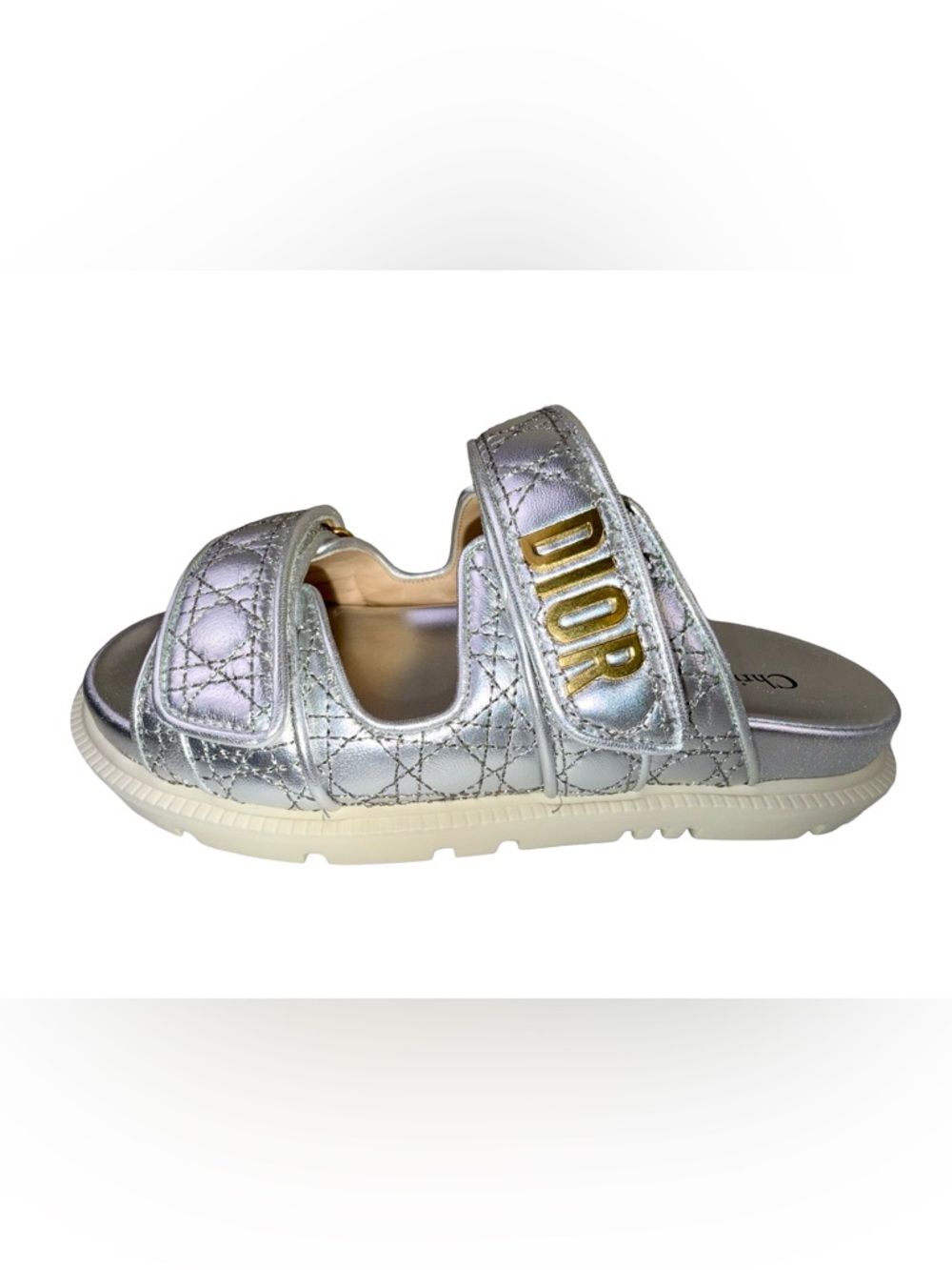 “DIOR OR “DIORACT SANDALS IN SILVER - Picture 4 of 10